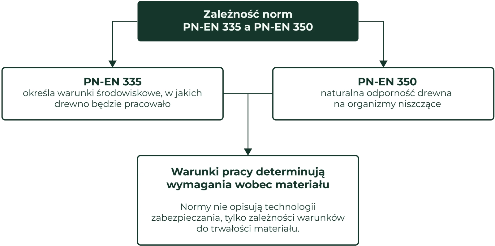 Zależność norm PN-EN 335 i PN-EN 350: warunki użytkowania (UC) i trwałość biologiczna drewna w przestrzeni publicznej